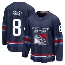 Men's Fanatics Branded New York Rangers Brandon Prust Navy Breakaway Alternate Jersey - Premier