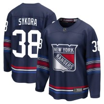 Men's Fanatics Branded New York Rangers Adam Sykora Navy Breakaway Alternate Jersey - Premier