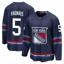 Men's Fanatics Branded New York Rangers Carol Vadnais Navy Breakaway Alternate Jersey - Premier