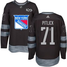 Men's New York Rangers Tyler Pitlick Black 1917-2017 100th Anniversary Jersey - Authentic