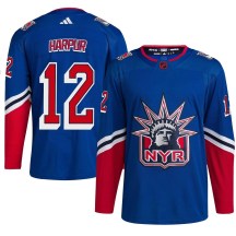 Men's Adidas New York Rangers Ben Harpur Royal Reverse Retro 2.0 Jersey - Authentic