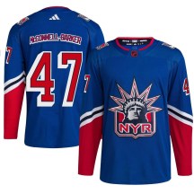 Men's Adidas New York Rangers Bryce McConnell-Barker Royal Reverse Retro 2.0 Jersey - Authentic