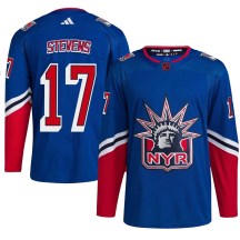 Men's Adidas New York Rangers Kevin Stevens Royal Reverse Retro 2.0 Jersey - Authentic