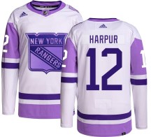 Men's Adidas New York Rangers Ben Harpur Hockey Fights Cancer Jersey - Authentic