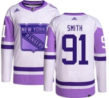 Men's Adidas New York Rangers Reilly Smith Hockey Fights Cancer Jersey - Authentic