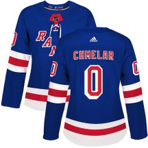 Women's Adidas New York Rangers Jaroslav Chmelar Royal Blue Home Jersey - Authentic