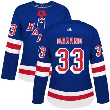 Women's Adidas New York Rangers Dylan Garand Royal Blue Home Jersey - Authentic