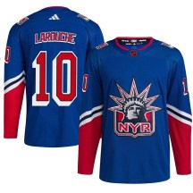 Youth Adidas New York Rangers Pierre Larouche Royal Reverse Retro 2.0 Jersey - Authentic