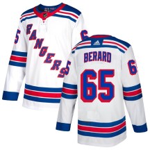 Youth Adidas New York Rangers Brett Berard White Jersey - Authentic