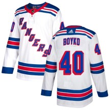 Youth Adidas New York Rangers Talyn Boyko White Jersey - Authentic