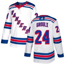 Youth Adidas New York Rangers Bo Groulx White Jersey - Authentic