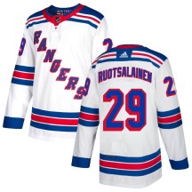 Youth Adidas New York Rangers Reijo Ruotsalainen White Jersey - Authentic