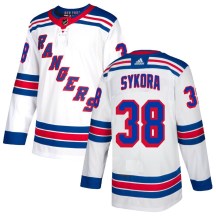 Youth Adidas New York Rangers Adam Sykora White Jersey - Authentic