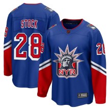 Youth Fanatics Branded New York Rangers P.j. Stock Royal Special Edition 2.0 Jersey - Breakaway