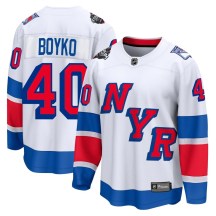 Men's Fanatics Branded New York Rangers Talyn Boyko White 2024 Stadium Series Jersey - Breakaway