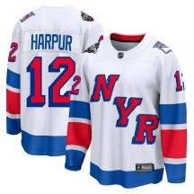 Men's Fanatics Branded New York Rangers Ben Harpur White 2024 Stadium Series Jersey - Breakaway