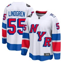 Men's Fanatics Branded New York Rangers Ryan Lindgren White 2024 Stadium Series Jersey - Breakaway