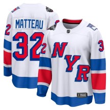 Men's Fanatics Branded New York Rangers Stephane Matteau White 2024 Stadium Series Jersey - Breakaway