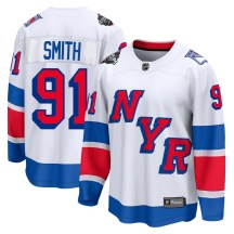 Men's Fanatics Branded New York Rangers Reilly Smith White 2024 Stadium Series Jersey - Breakaway