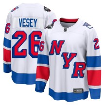 Men's Fanatics Branded New York Rangers Jimmy Vesey White 2024 Stadium Series Jersey - Breakaway