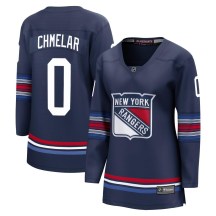 Women's Fanatics Branded New York Rangers Jaroslav Chmelar Navy Breakaway Alternate Jersey - Premier