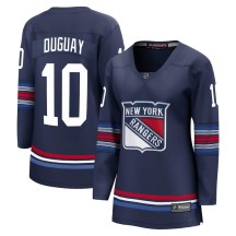 Women's Fanatics Branded New York Rangers Ron Duguay Navy Breakaway Alternate Jersey - Premier