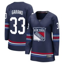 Women's Fanatics Branded New York Rangers Dylan Garand Navy Breakaway Alternate Jersey - Premier