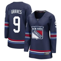 Women's Fanatics Branded New York Rangers Adam Graves Navy Breakaway Alternate Jersey - Premier