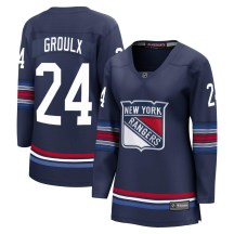 Women's Fanatics Branded New York Rangers Bo Groulx Navy Breakaway Alternate Jersey - Premier