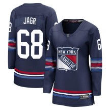 Women's Fanatics Branded New York Rangers Jaromir Jagr Navy Breakaway Alternate Jersey - Premier