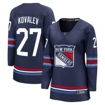 Women's Fanatics Branded New York Rangers Alex Kovalev Navy Breakaway Alternate Jersey - Premier