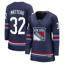 Women's Fanatics Branded New York Rangers Stephane Matteau Navy Breakaway Alternate Jersey - Premier