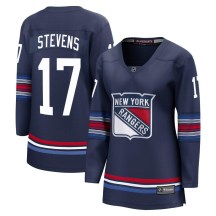 Women's Fanatics Branded New York Rangers Kevin Stevens Navy Breakaway Alternate Jersey - Premier