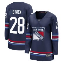 Women's Fanatics Branded New York Rangers P.j. Stock Navy Breakaway Alternate Jersey - Premier