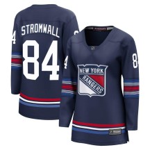 Women's Fanatics Branded New York Rangers Malte Stromwall Navy Breakaway Alternate Jersey - Premier