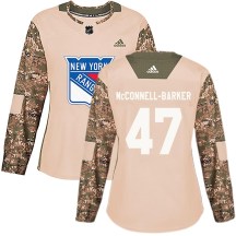 Women's Adidas New York Rangers Bryce McConnell-Barker Camo Veterans Day Practice Jersey - Authentic