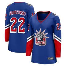 Women's Fanatics Branded New York Rangers Jonny Brodzinski Royal Special Edition 2.0 Jersey - Breakaway