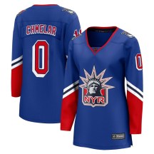 Women's Fanatics Branded New York Rangers Jaroslav Chmelar Royal Special Edition 2.0 Jersey - Breakaway