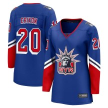 Women's Fanatics Branded New York Rangers Jan Erixon Royal Special Edition 2.0 Jersey - Breakaway