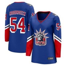 Women's Fanatics Branded New York Rangers Dylan Roobroeck Royal Special Edition 2.0 Jersey - Breakaway