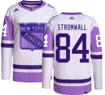 Youth Adidas New York Rangers Malte Stromwall Hockey Fights Cancer Jersey - Authentic