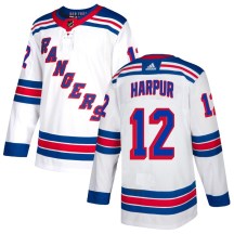 Men's Adidas New York Rangers Ben Harpur White Jersey - Authentic