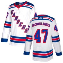 Men's Adidas New York Rangers Bryce McConnell-Barker White Jersey - Authentic