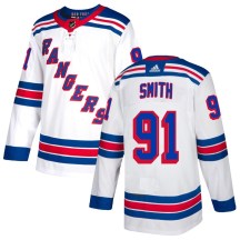 Men's Adidas New York Rangers Reilly Smith White Jersey - Authentic