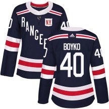 Women's Adidas New York Rangers Talyn Boyko Navy Blue 2018 Winter Classic Home Jersey - Authentic