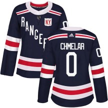 Women's Adidas New York Rangers Jaroslav Chmelar Navy Blue 2018 Winter Classic Home Jersey - Authentic