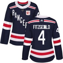 Women's Adidas New York Rangers Casey Fitzgerald Navy Blue 2018 Winter Classic Home Jersey - Authentic