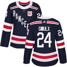 Women's Adidas New York Rangers Bo Groulx Navy Blue 2018 Winter Classic Home Jersey - Authentic