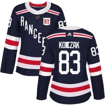 Women's Adidas New York Rangers Ryder Korczak Navy Blue 2018 Winter Classic Home Jersey - Authentic