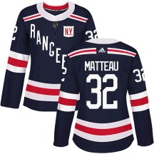 Women's Adidas New York Rangers Stephane Matteau Navy Blue 2018 Winter Classic Home Jersey - Authentic